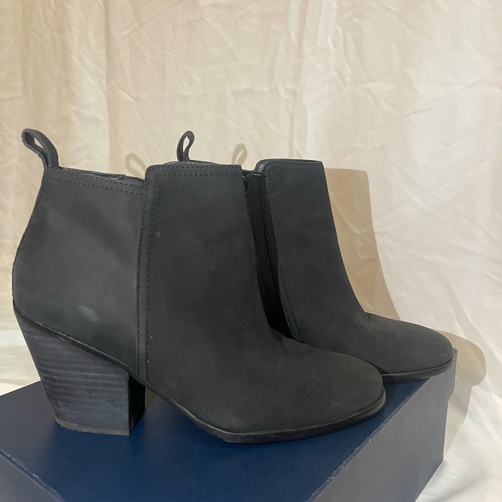 Cole Haan Black Suede Chesney Ankle Booties